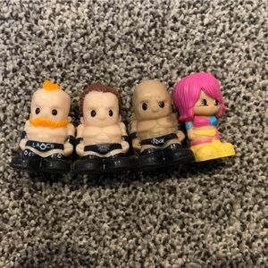 Ooshies WWE Lot of 4 2016 Pencil Toppers